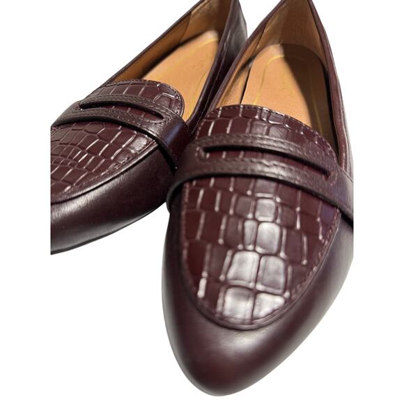 Vionic  Alligator Stamped Leather Slides Savannah Size 7 - Picture 1 of 10